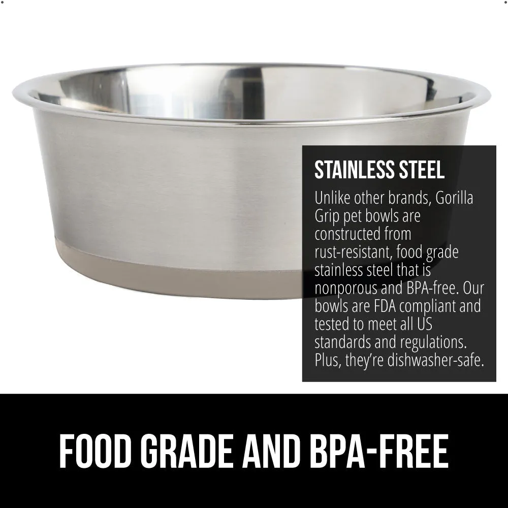 Stainless Steel Dog Bowl (Set of 2)
