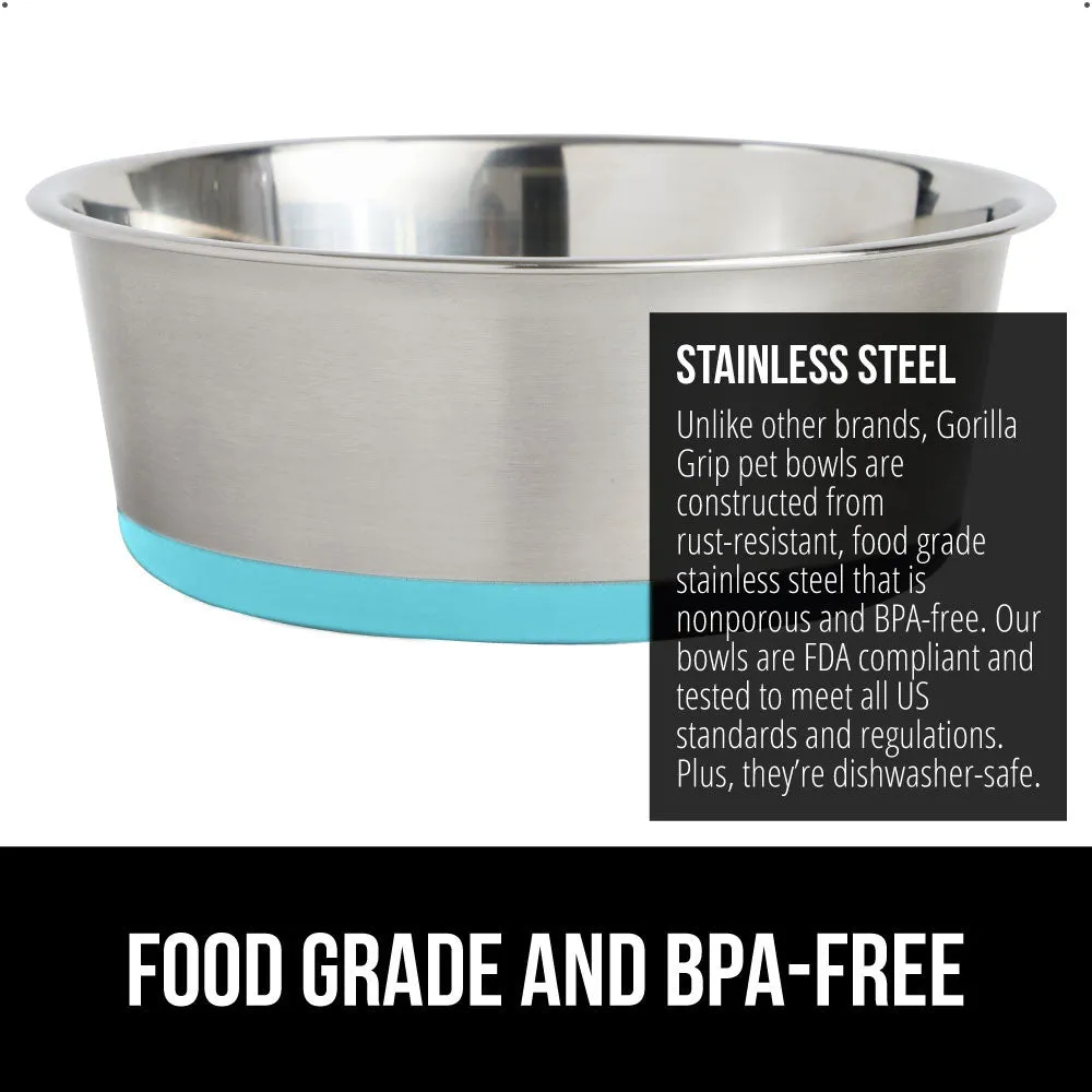 Stainless Steel Dog Bowl (Set of 2)