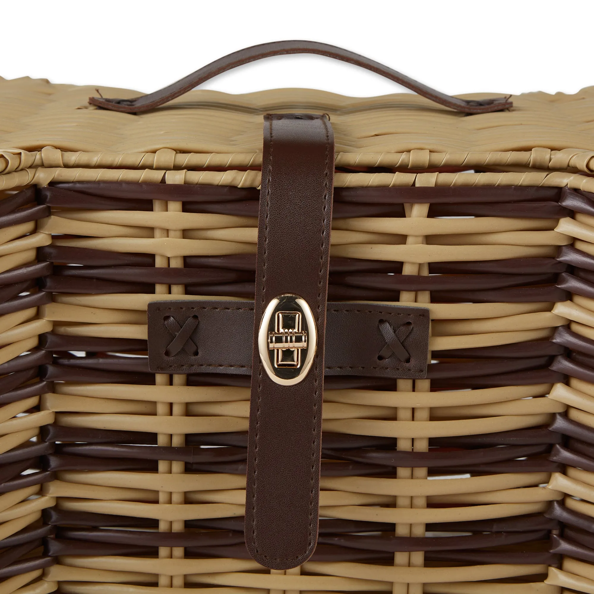 Stripe Bone Shape Toy Basket Small 17.5X11X7.5