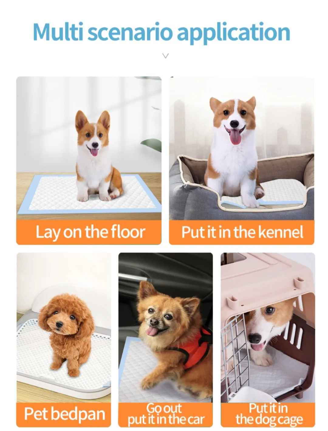 Super Absorbent Pet Pee Pads, leakproof training pads