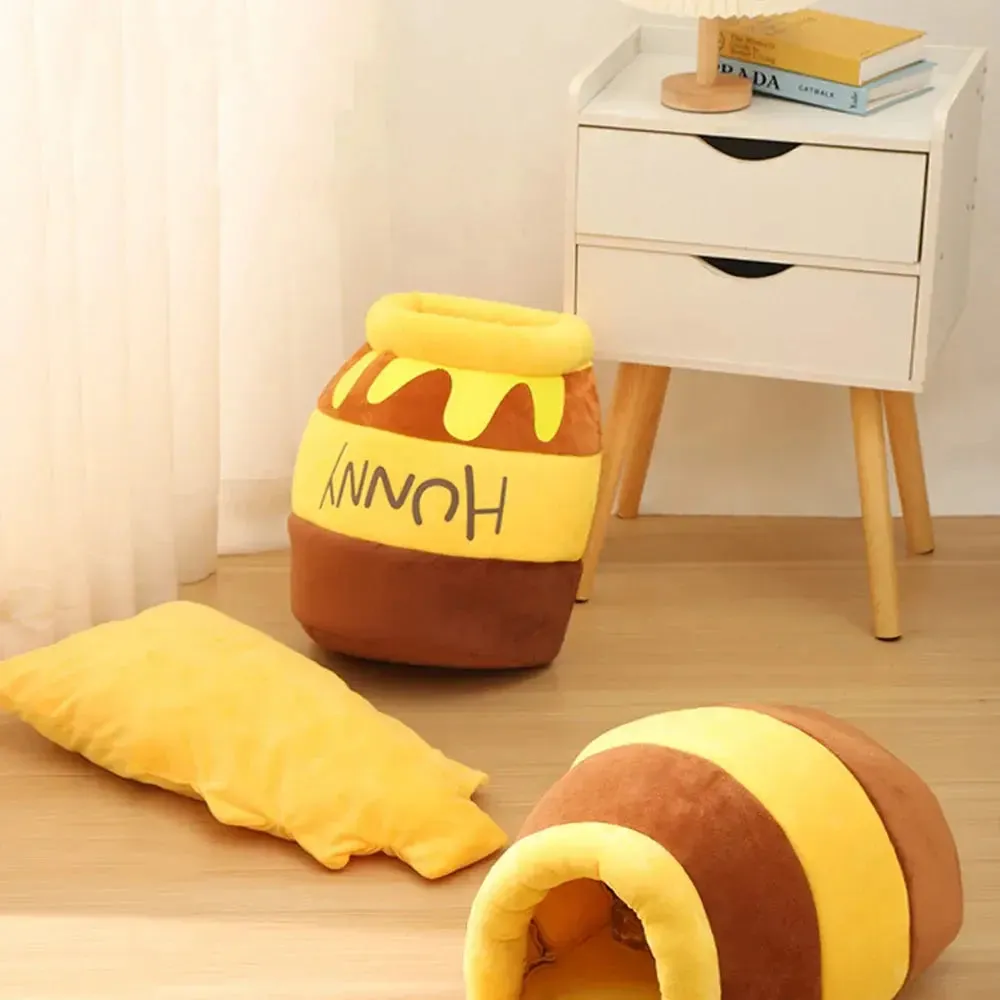 Themed Cat Bed Adorable Honey Jar