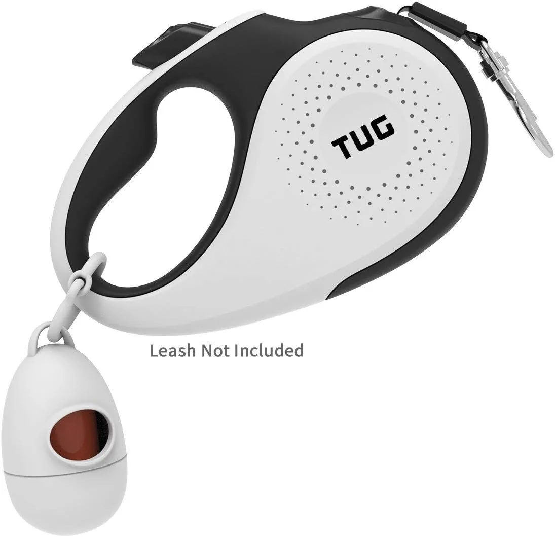 TUG Dog Waste Bag Dispenser with Dog Poop Bags, 15 Bags Per Roll, With White Dispenser