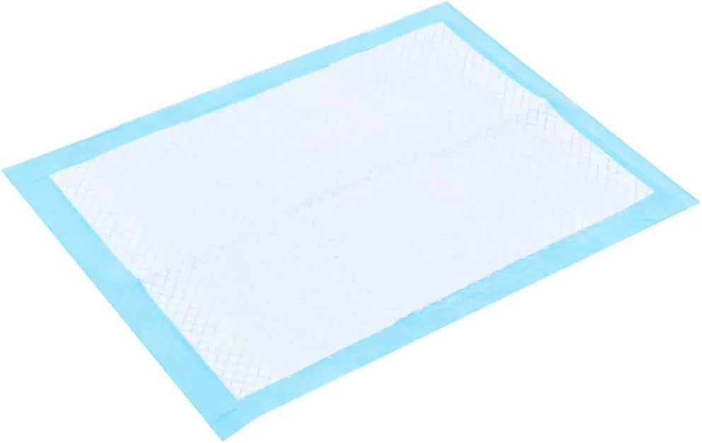 vidaXL Extra Absorbent Pet Training Pads, 400 pcs, 17.7"x13", Non Woven Fabric, 4 Layered Leakage Protection, Ideal for Older, Incontinent Dogs and Puppy Toilet Training - Blue and White