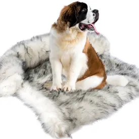 XX Large Luxury Fur Calming Dog Bed, Furniture Protector, for Large, Medium and Small Dogs and Cats