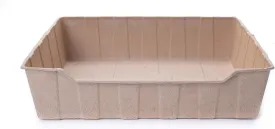 ZenKitty Disposable Litter Box 4 ct Bundle, Biodegradable Medium Natural